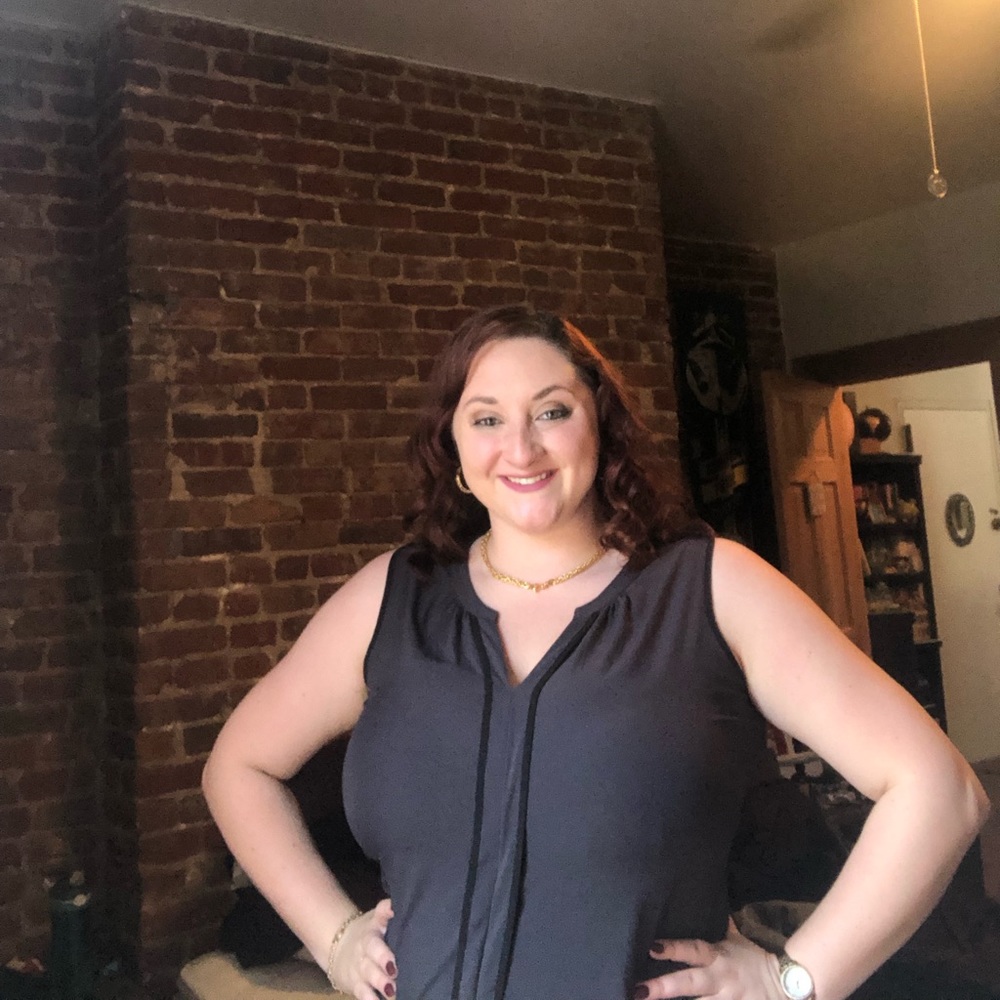 Grey work blouse